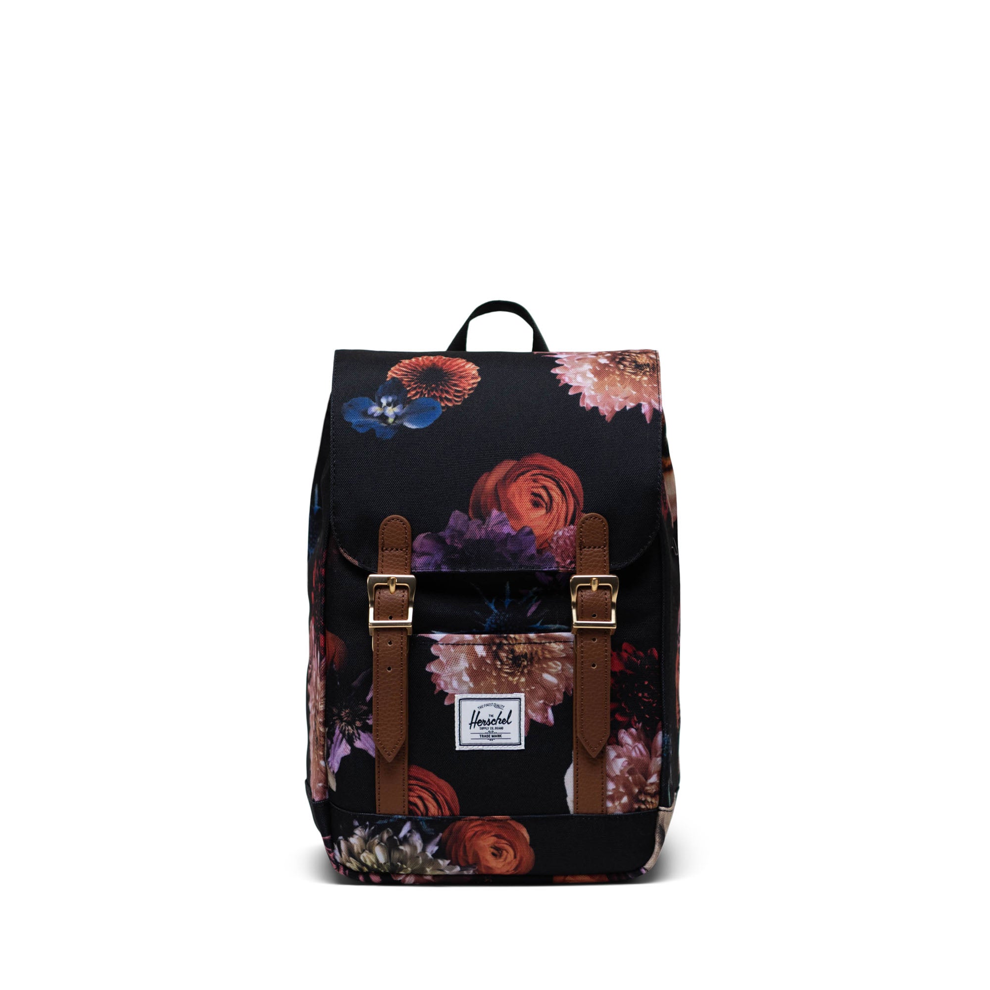 Retro Çiçekli Herschel Retreat Mini Su İtici Kumaş Sırt Çantası, 10 L